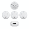 Firexo 5 Unit Interlinked Optical Smoke Alarm, Heat Alarm, and Carbon Monoxide Alarm