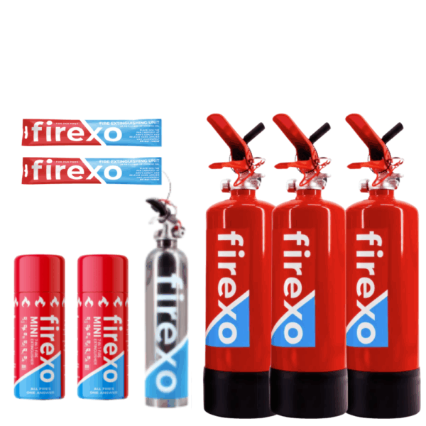 Firexo Medium Boat Fire Extinguisher Set